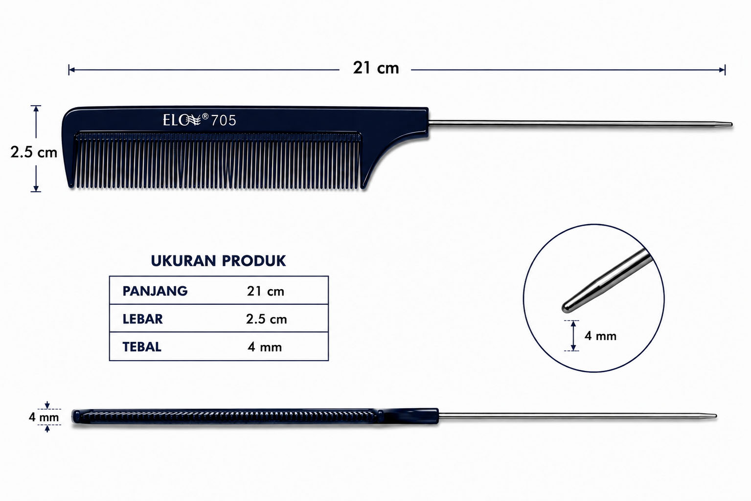 sisir ekor besi04 Sisir Ekor Besi